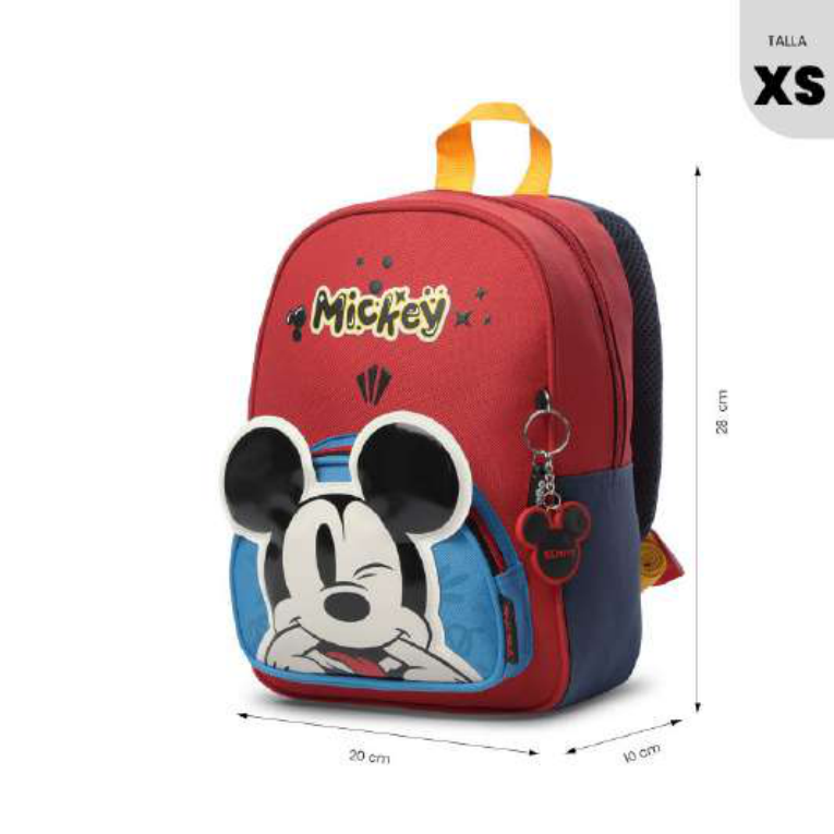 Mochila Mickey Mouse Smile XS · Rojo / azul · Foto 1